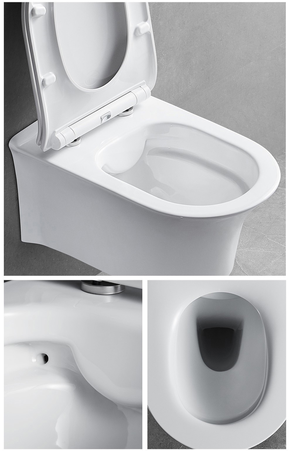 法恩莎卫浴壁挂式马桶入墙式水箱墙排马桶嵌入式挂墙悬空悬挂坐便壁挂