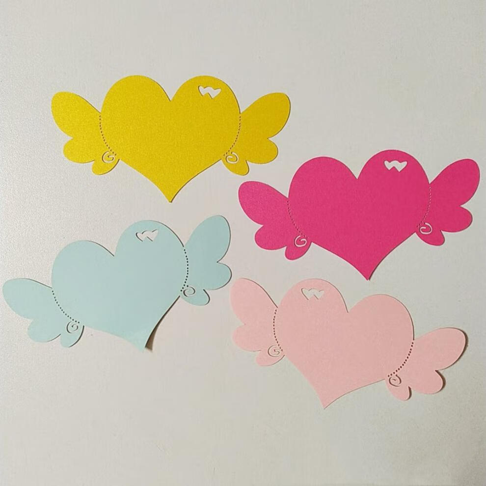 火有水 50张爱心枫叶五角星手写心愿墙贴卡学校黑板报活动装饰不干胶