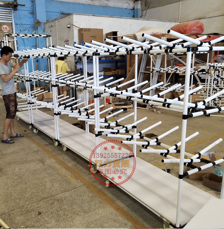 线束货架电线缆线束挂线货架 复合管车间物料架线棒汽车 长800宽500高