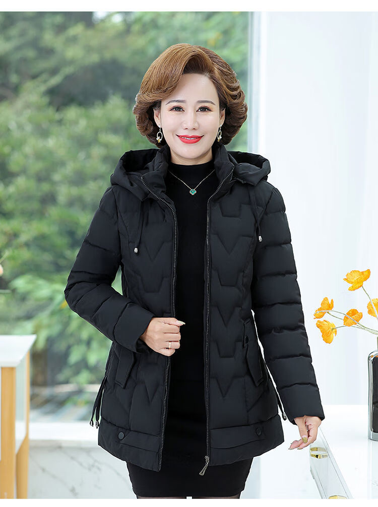 恒源祥轻薄羽绒服女21年秋冬新款冬装女妈妈穿的衣服冬衣岁服女士袄潮