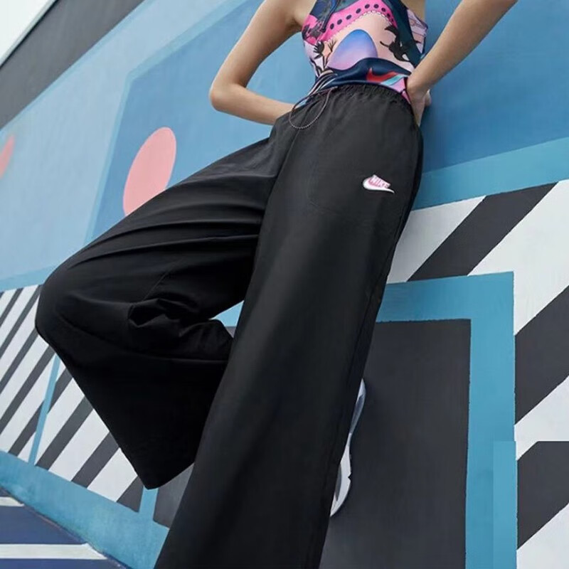 nike耐克运动裤女裤夏季新款健身训练透气休闲裤时尚舒适阔腿裤长裤cu