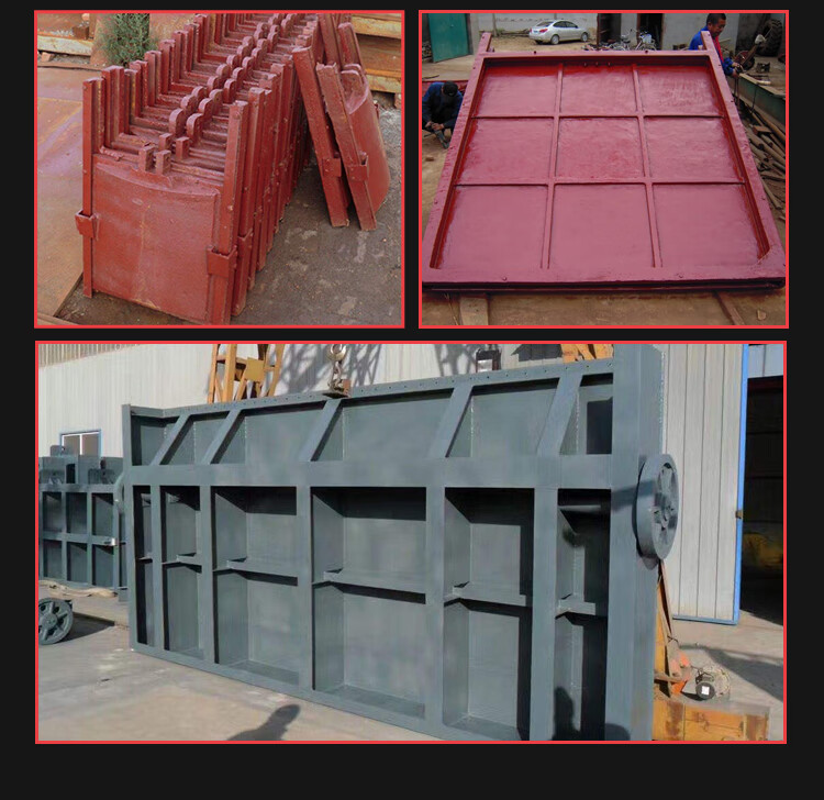 水利河渠闸门水库渠道池塘用铸铁闸门镶铜手动调节拱型水闸门 pgz800*