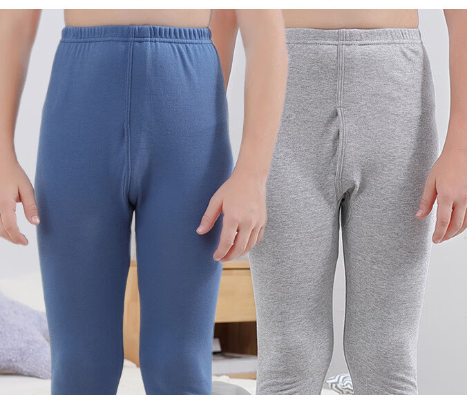 恒源祥纯棉男童秋裤儿童内穿全棉毛线裤中大童夏薄款保暖衬裤春秋海滨