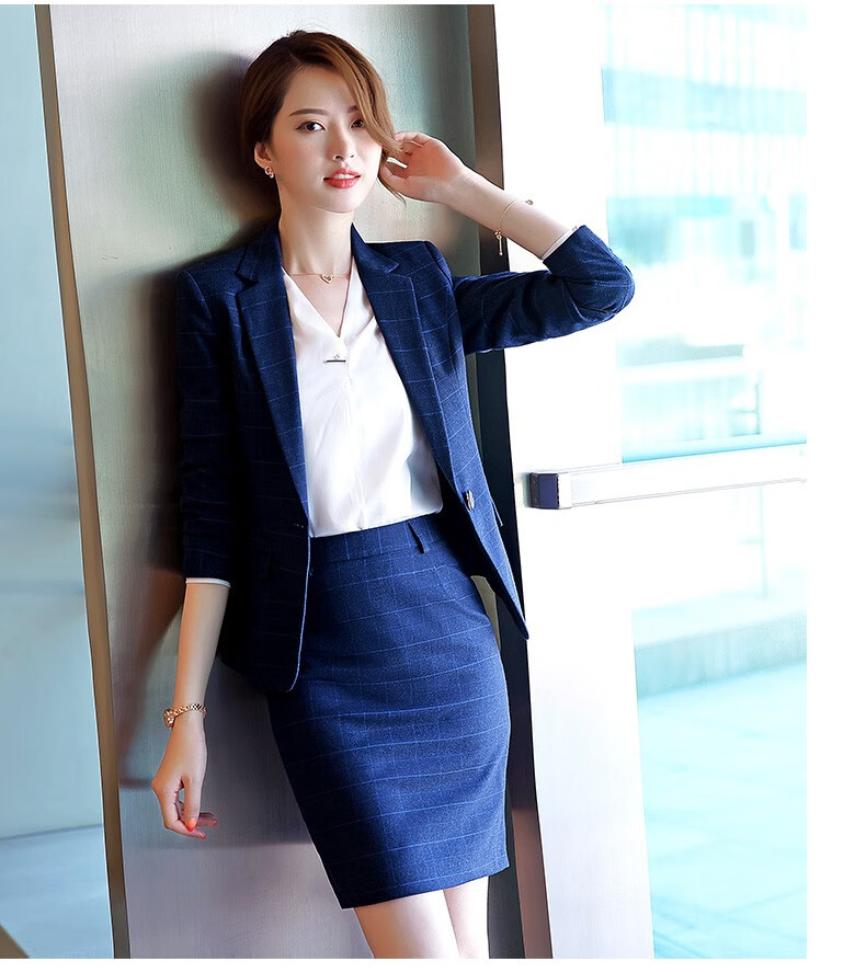 普丽丹歌predego职业小西装套装女秋冬新款韩版职业装气质总裁商务装