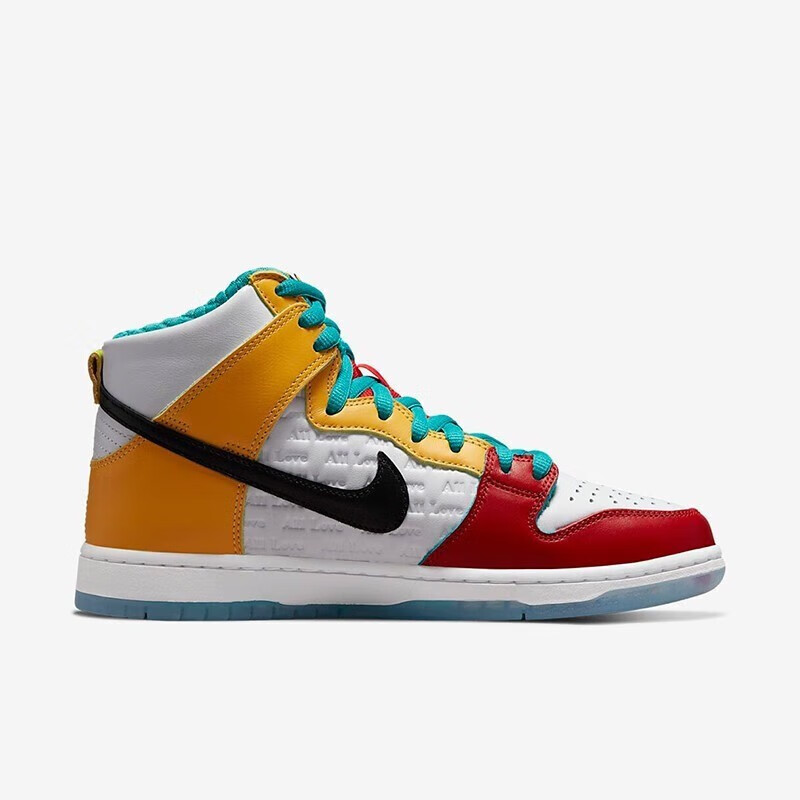 耐克(nike)sb dunk high男女运动休闲高帮滑板鞋 do9394 彩色拼接