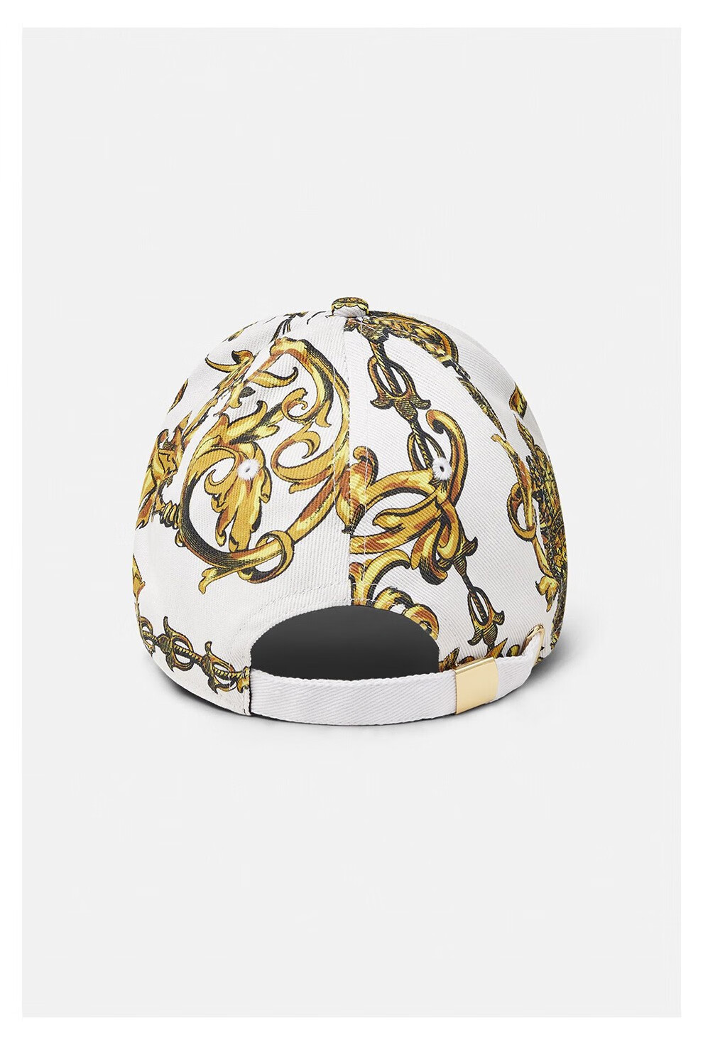 versace jeans couture 范思哲 男女通用棉质巴洛克印花鸭舌棒球帽子