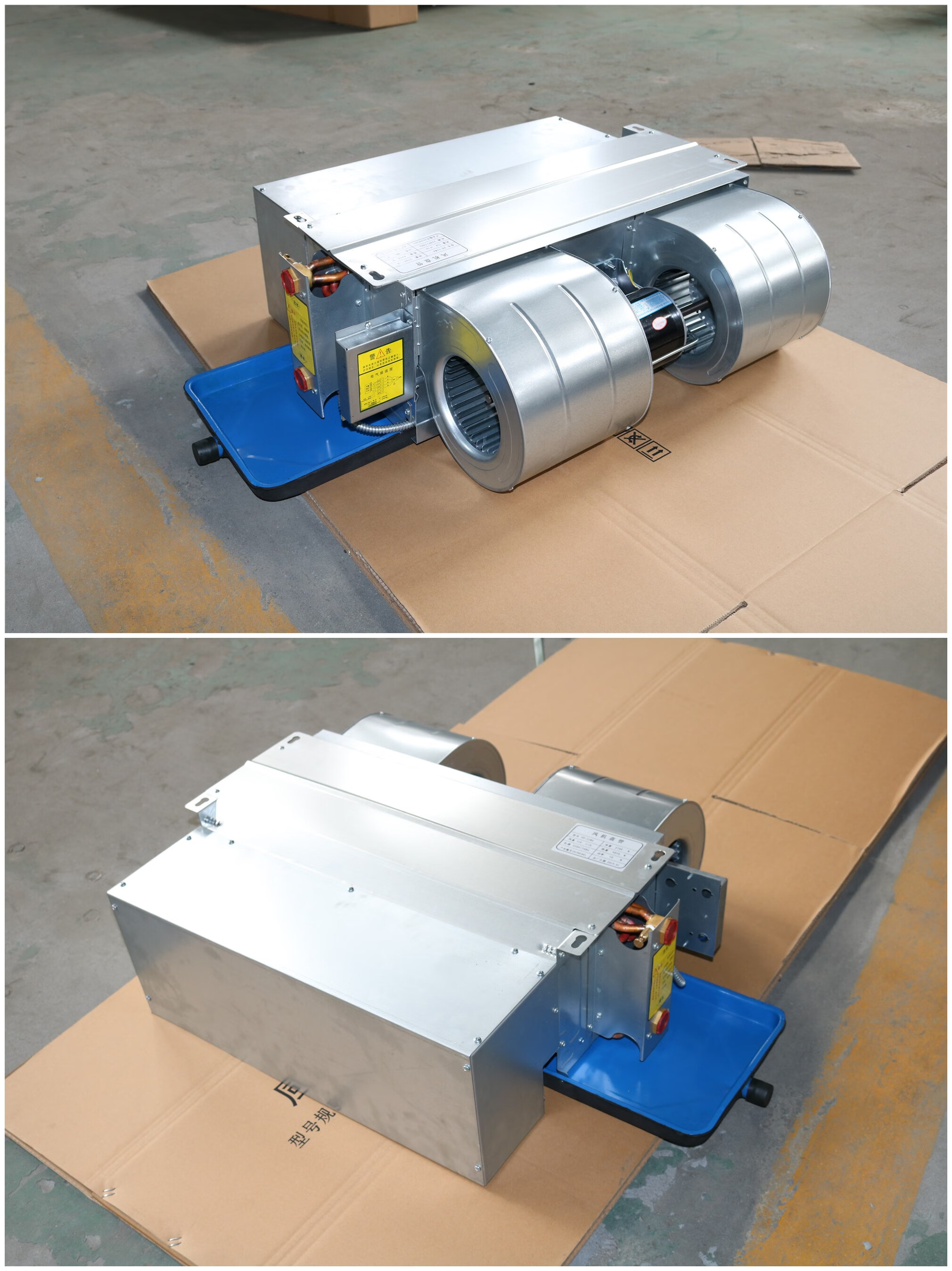 中央空调水系统商场卧式暗装风机盘管商场用四管制风机盘管定做 卧暗