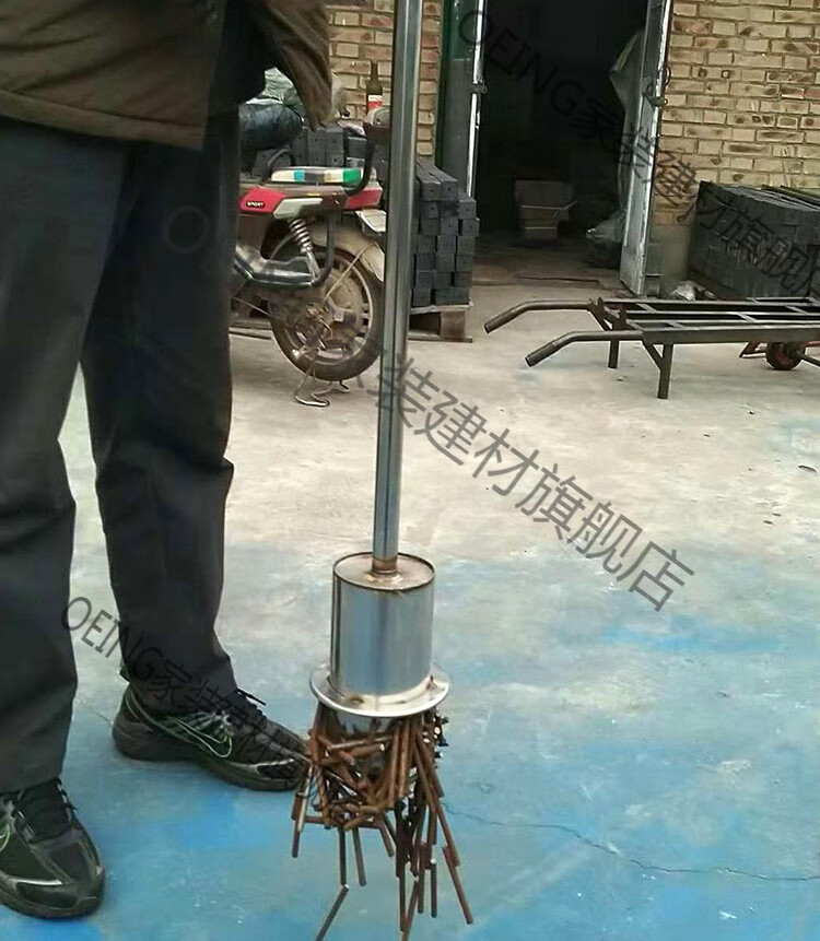 抽拉式除铁拾铁器手持便携式除铁器铝膜自动脱落强磁吸铁石捡铁器圆形