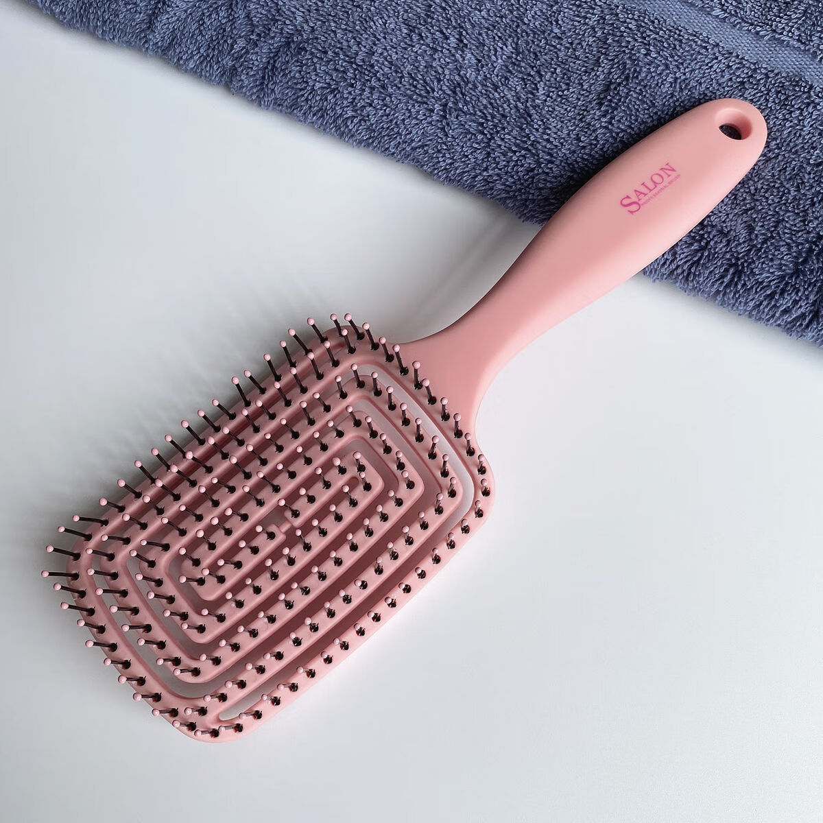 梳子卷发梳大波浪按摩排骨镂空可爱贵妇白领高管顺发女大排梳粉色紫色