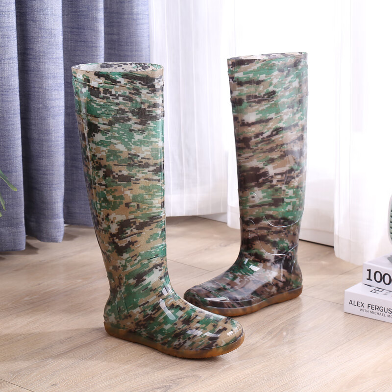 插秧靴插田水鞋松雨鞋女男田园水鞋钓鱼劳保鞋插秧种地防水稻工作胶鞋