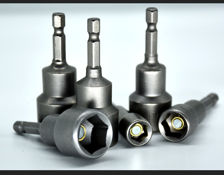 tlxt 强磁性套筒加长内外六角气动风批批头手m8螺丝套筒头 6 8 10mm各