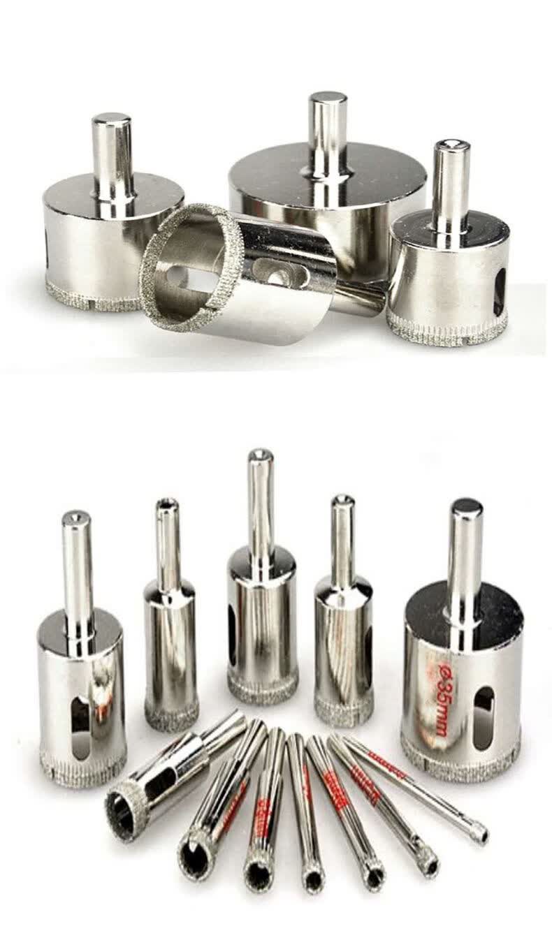 瓷砖玻璃钻头玻璃开孔器电镀瓷砖陶瓷钻头金刚砂玻璃开孔器瓷砖取孔器