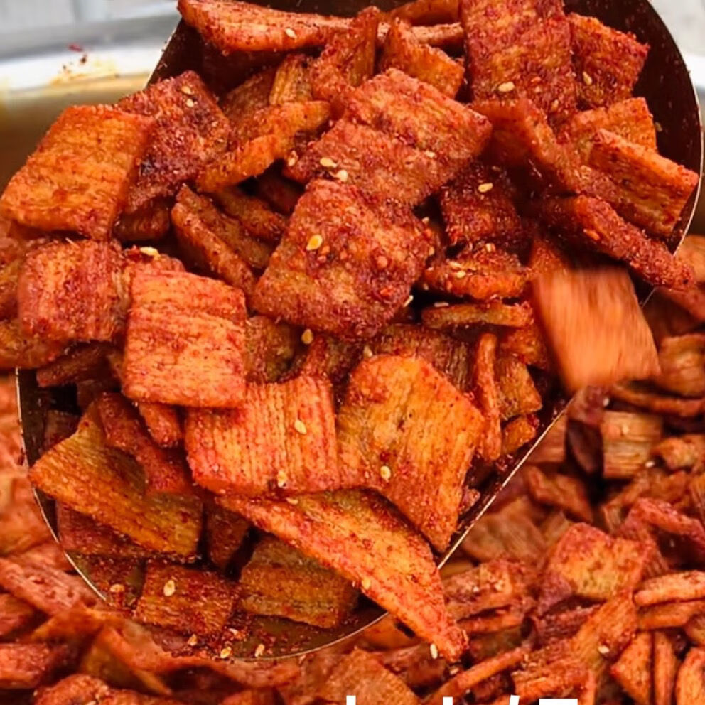 大小姐手工辣条锅巴5包装甜辣手工锅巴嘎嘣脆片麻辣香辣锅巴即食 5微