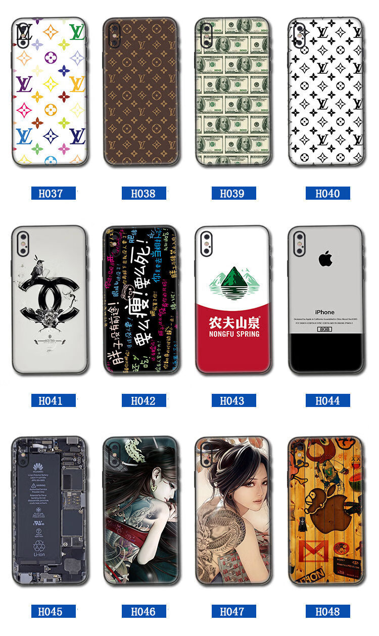 定制华为mate 40手机彩膜贴纸30后盖改色卡通背贴膜40pro全包边膜摩卡