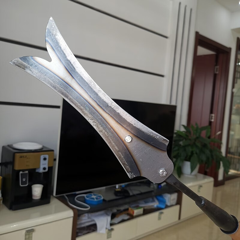 双刃除草镰刀全钢钐刀除草神器清除杂草割芦苇水草开荒加厚进口钢