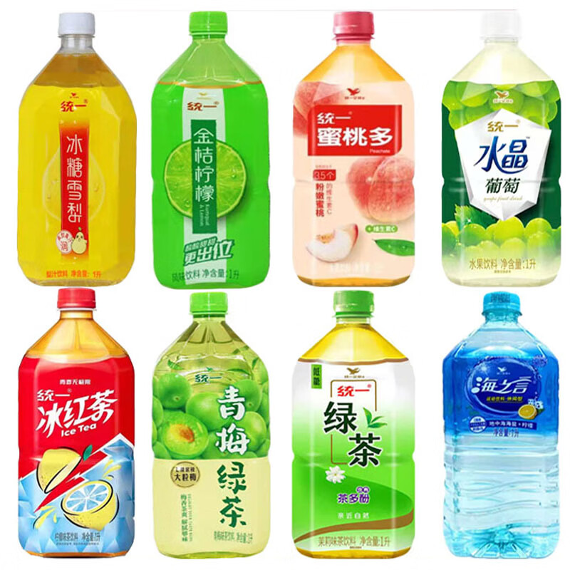 柠檬冰糖雪梨蜜桃海之言柠檬茶1l/瓶 【饮料】随机口味混搭4瓶【图片