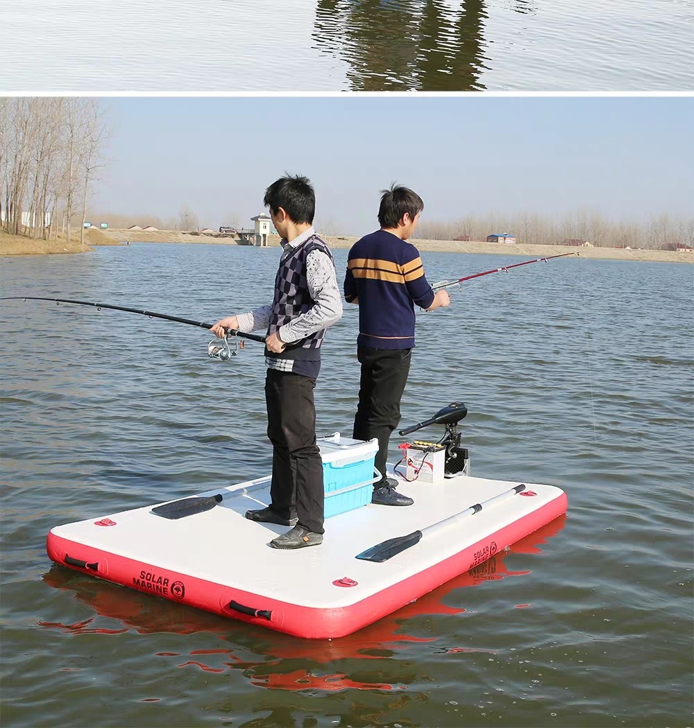 速澜solarmarine钓鱼魔毯充气钓鱼浮台加厚水上平台路亚平台20015015
