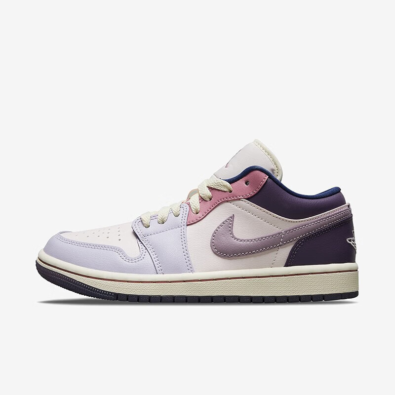 耐克nike air jordan 1 low aj1女款粉紫色复活节低帮休闲篮球鞋休闲