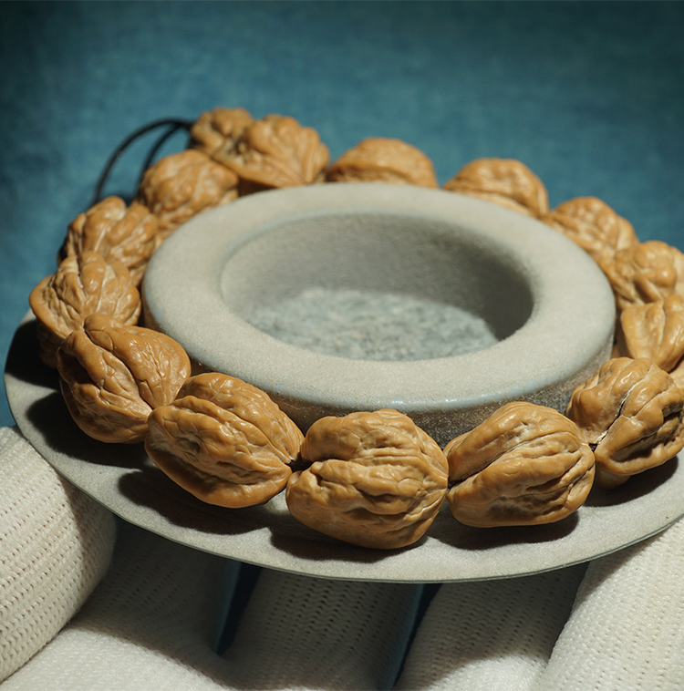 金蟾蛤蟆头小秋子核桃手串男士野生精品文玩核桃楸子 19mm