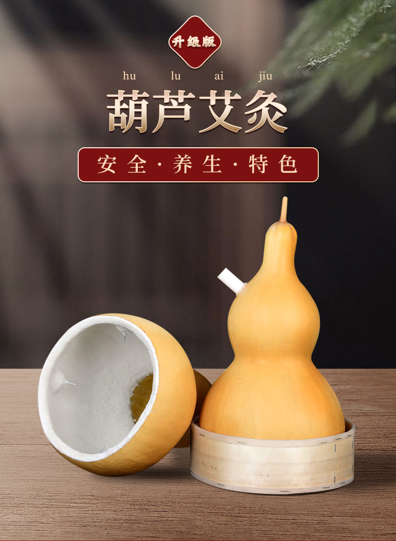 zotoyl天然葫芦灸艾灸器家用大号美容院仪器宫寒熏蒸仪肚脐灸全身灸