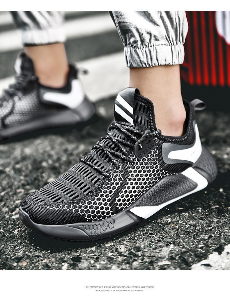 8001飞行员缓震鞋男潮流百搭2022男士鞋子防臭透气春季休闲运动款防滑