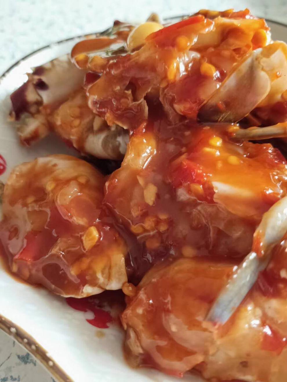 韩国酱蟹块辣蟹醉蟹即食海鲜罐装生呛蟹钳蟹肉梭子蟹螃蟹腌蟹1罐