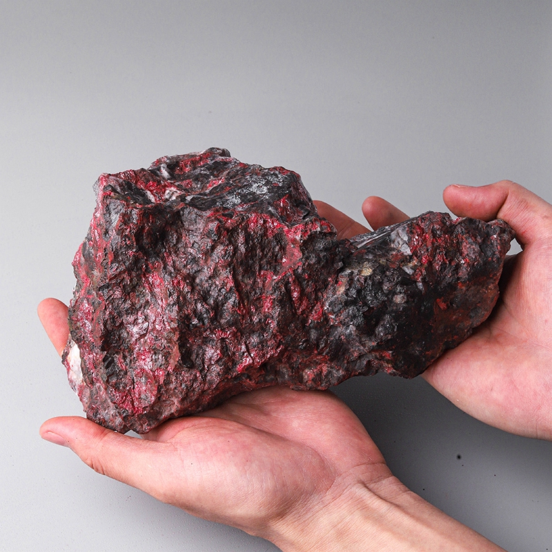 辰世原矿石朱砂摆件天然朱砂中式客厅玄关辰砂乔迁新居开业送礼装饰品