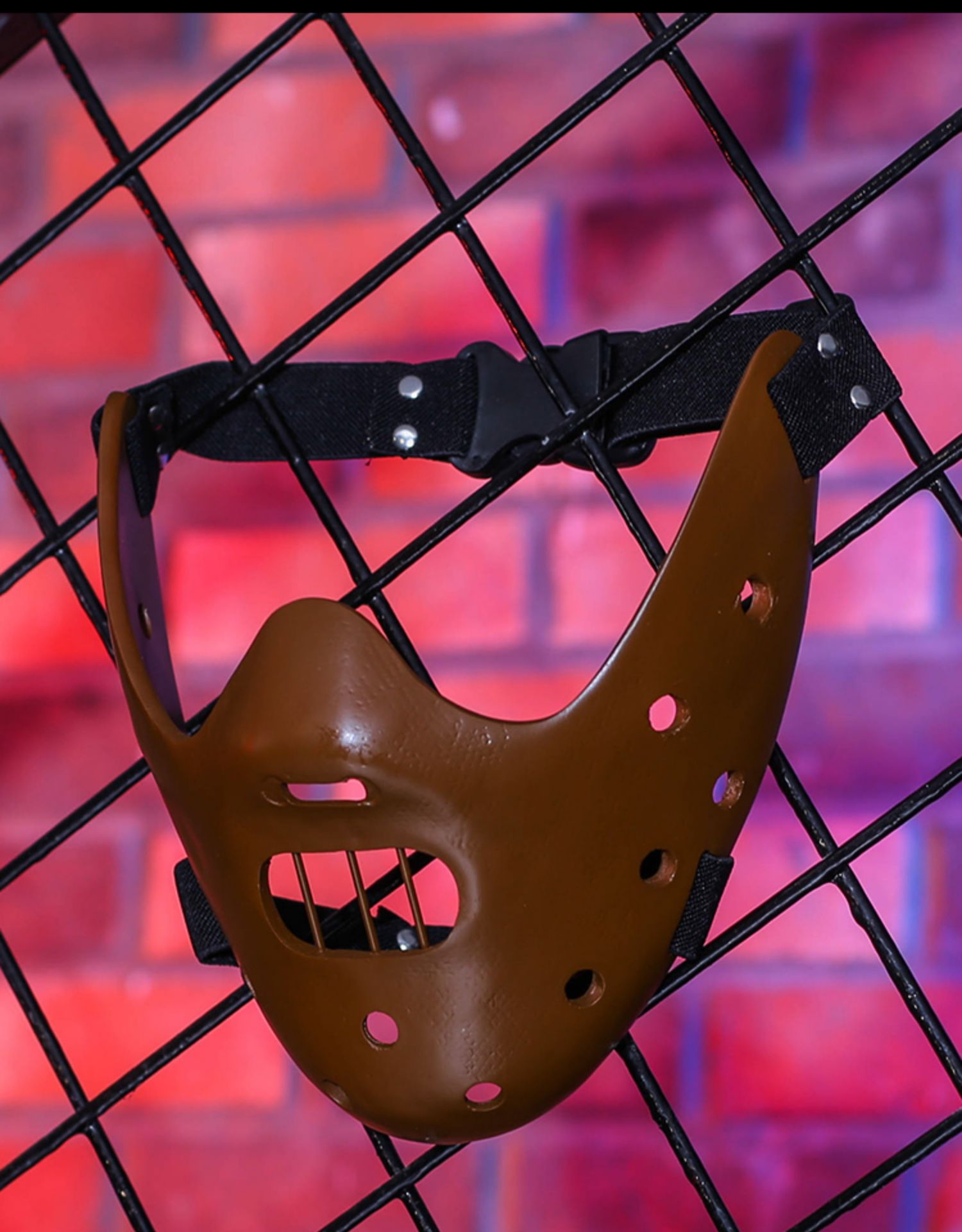 万圣节沉默的羔羊汉尼拔杰森恐怖诡异半脸男cos电影主题树脂面具 黑色