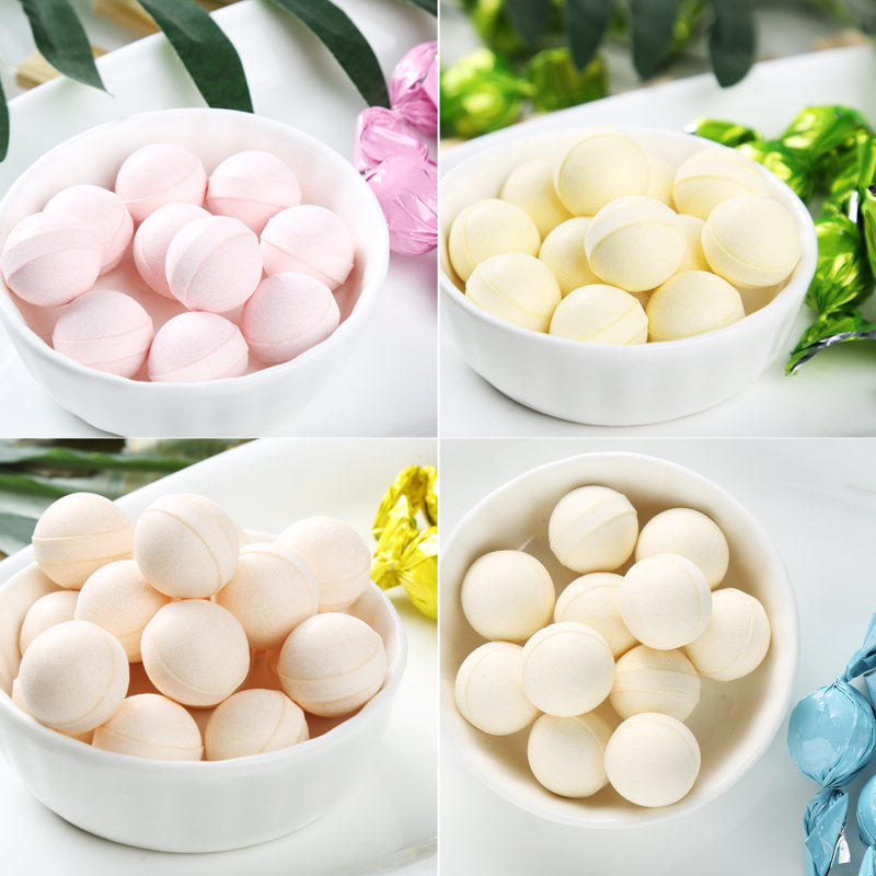 巧见乳果228g约80粒桶装糖豆结婚鲜乳球糖休闲怀旧