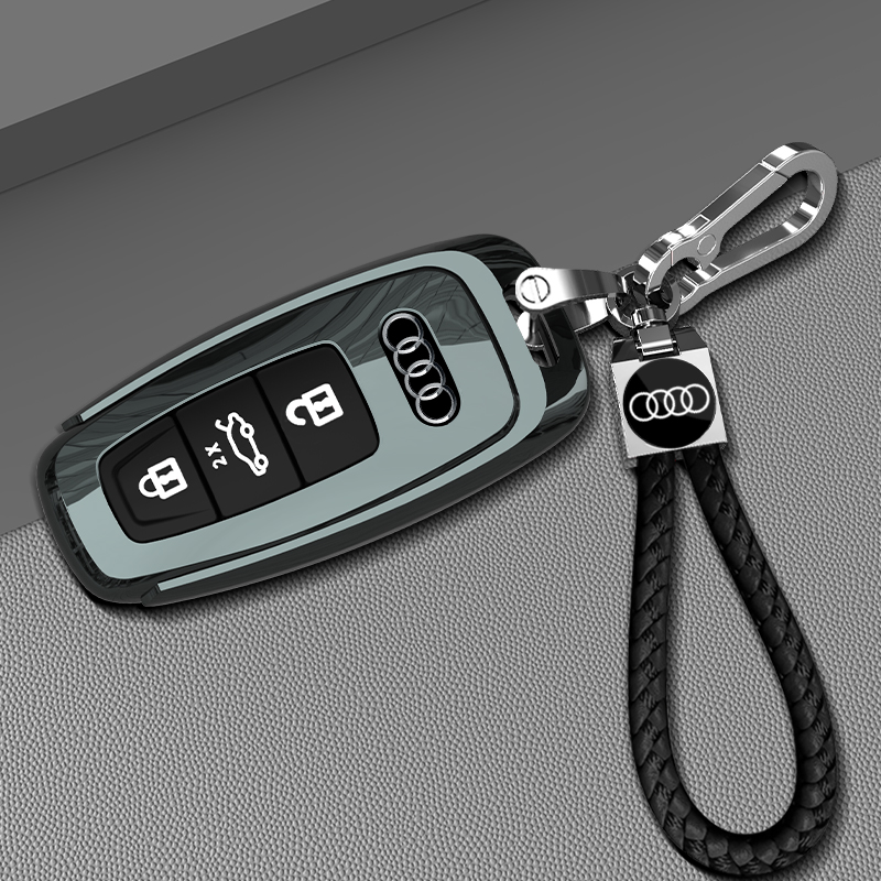 适用2022款奥迪q4 e-tron钥匙套etron壳扣包车内装饰用品大全汽车