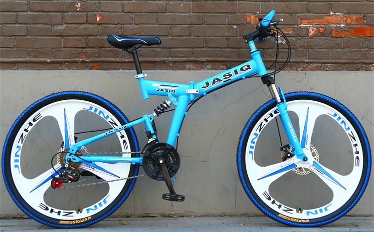 sharetour折叠山地车自行车成人便携山地男女士青少年单车大中小学生