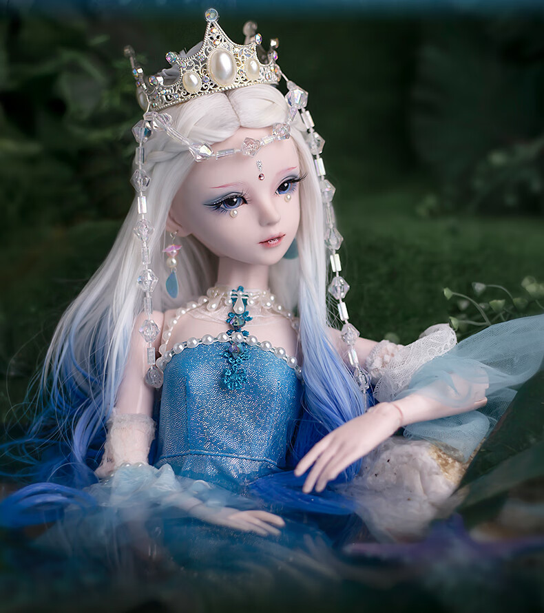 bjd手工娃娃人偶关节可动女孩人鱼公主玩具3分精致儿童套装sd高端同