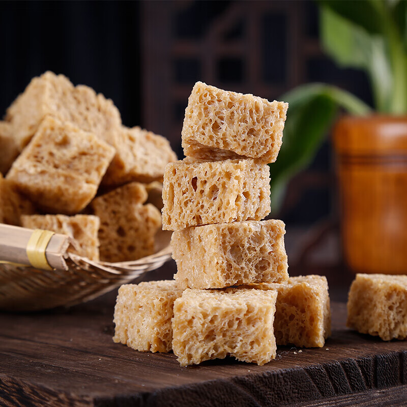 恬女神高筋烤麸丁凉皮专用干面筋块凉拌菜干货脱水面筋干火锅商用