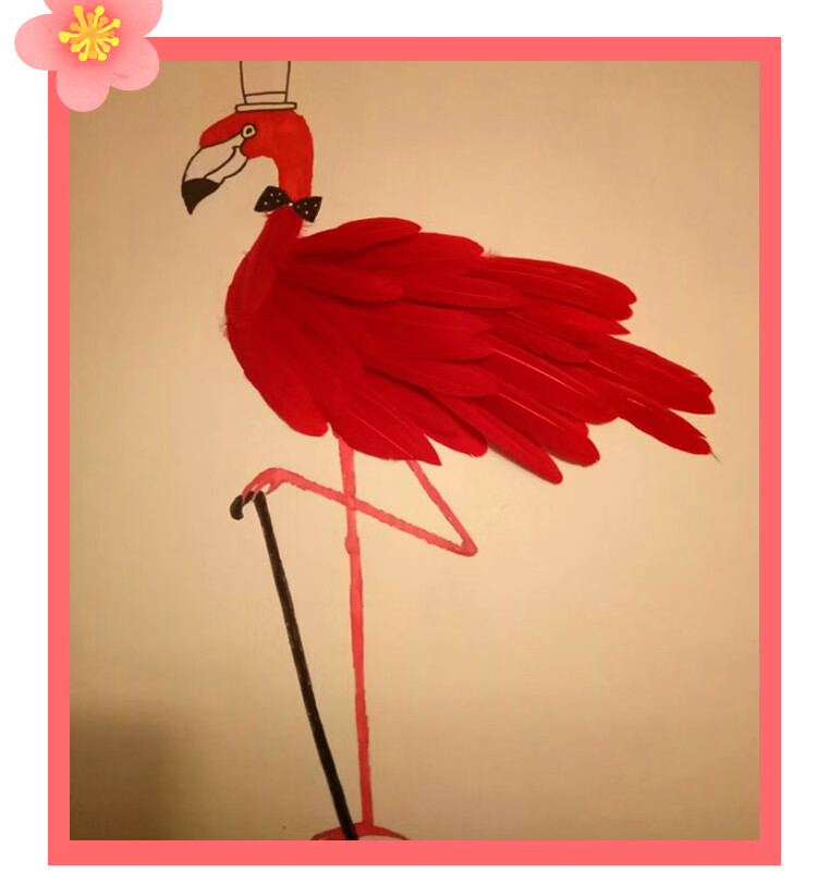 幼儿园手工diy彩色羽毛创意课程美术材料饰品儿童制作面具装饰品