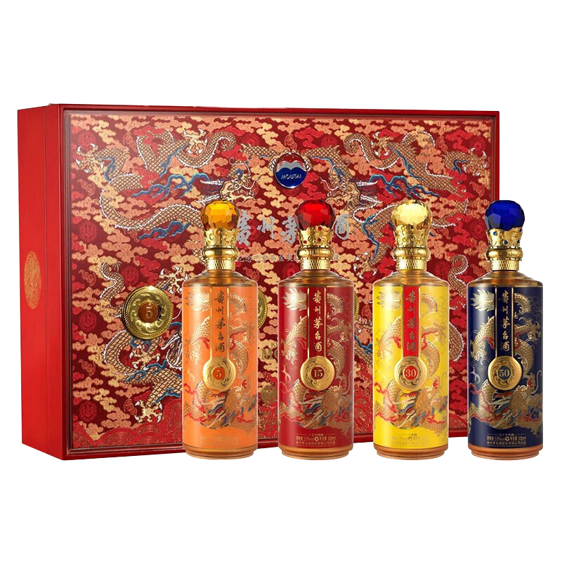 贵州茅台酒茅台收藏套装酱香型白酒53度茅台十大花鸟500ml10瓶