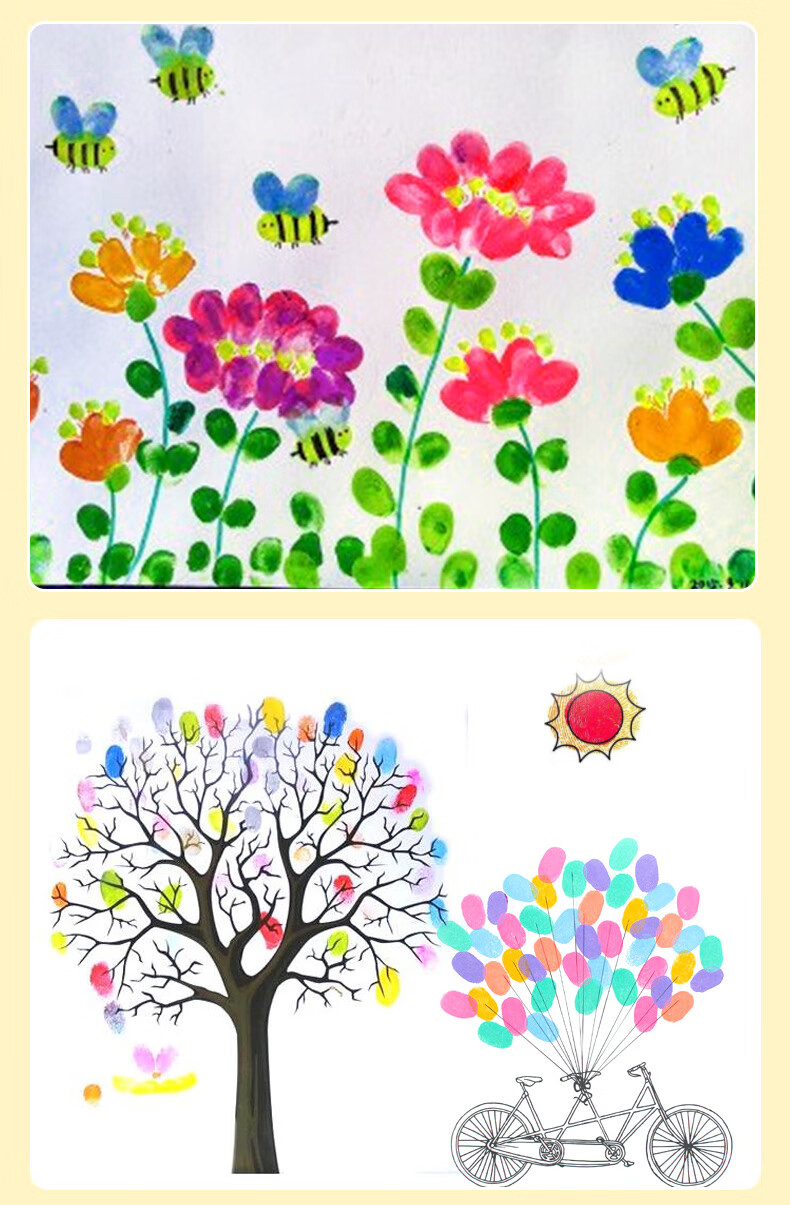 印泥盘手指画册【图片 价格 品