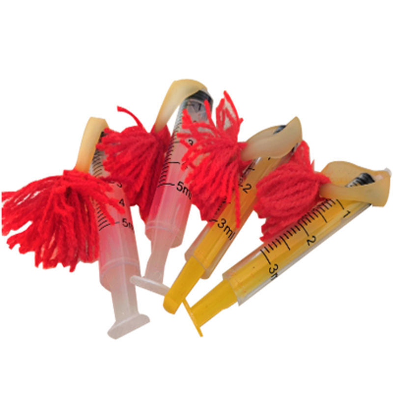 养殖梅花鹿兽用侧孔吹针管针筒尾翼皮筋救助流浪狗远程发注射器 圆尖