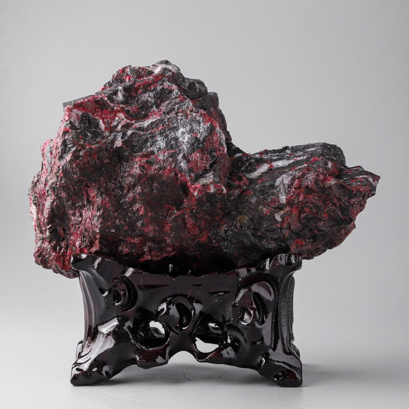 辰世原矿石朱砂摆件天然朱砂中式客厅玄关辰砂乔迁新居开业送礼装饰品