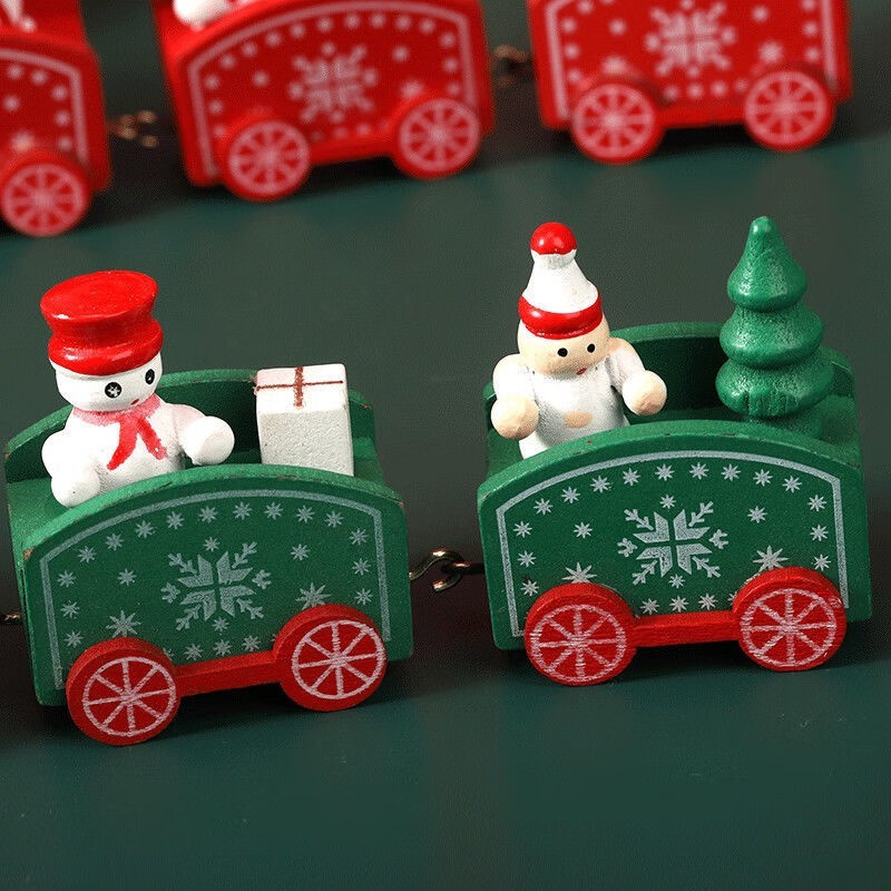 优迭尔圣诞节装饰品场景布置玩具火车小礼品幼儿园儿童礼物创意橱窗