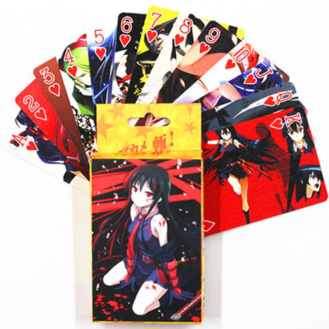 斩赤红之瞳周边精美扑克牌珍藏纸牌二次元动漫周边卡通桌游聚会游戏