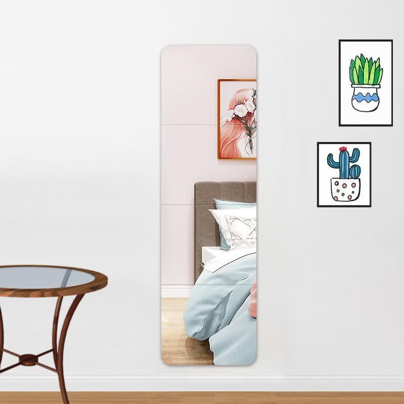 镜面贴纸软镜子贴墙组合穿衣镜壁挂粘贴镜子学生宿舍卧室家用衣柜拼接