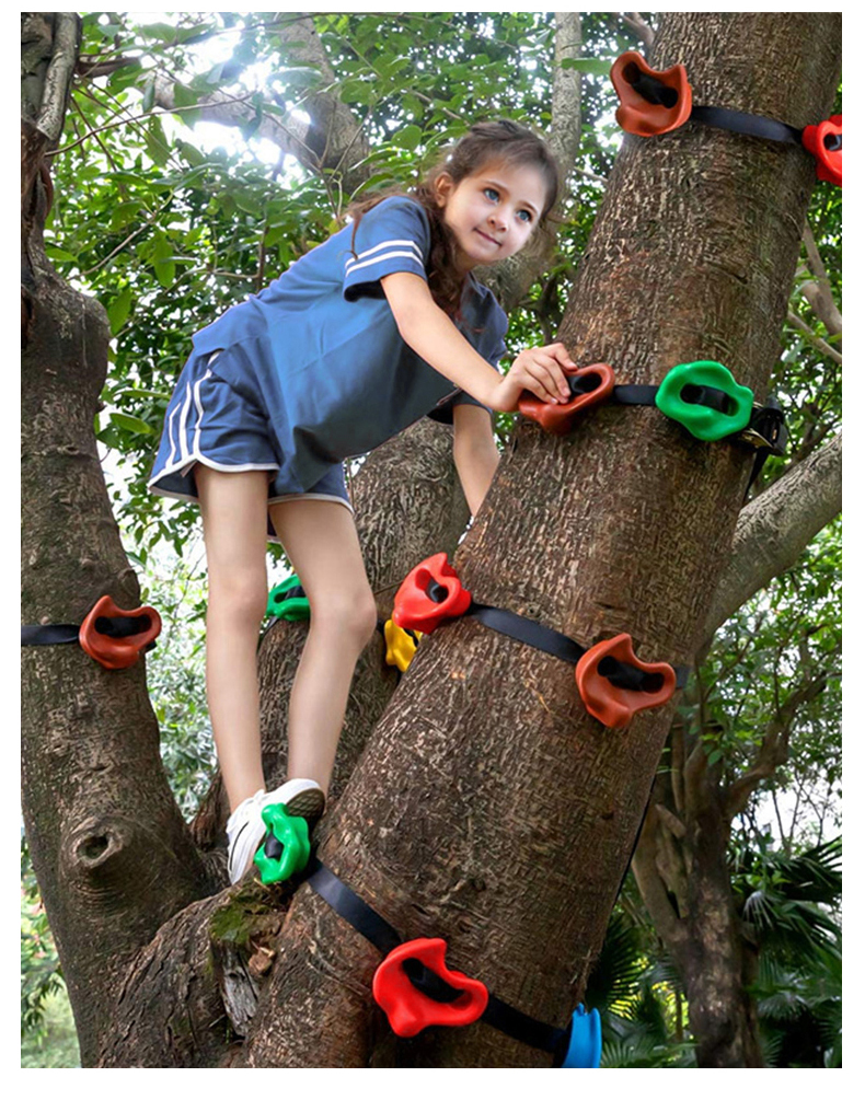 童乐宝贝幼儿园户外攀岩墙岩点家用爬石攀爬架钉拉紧器玩具儿童爬树