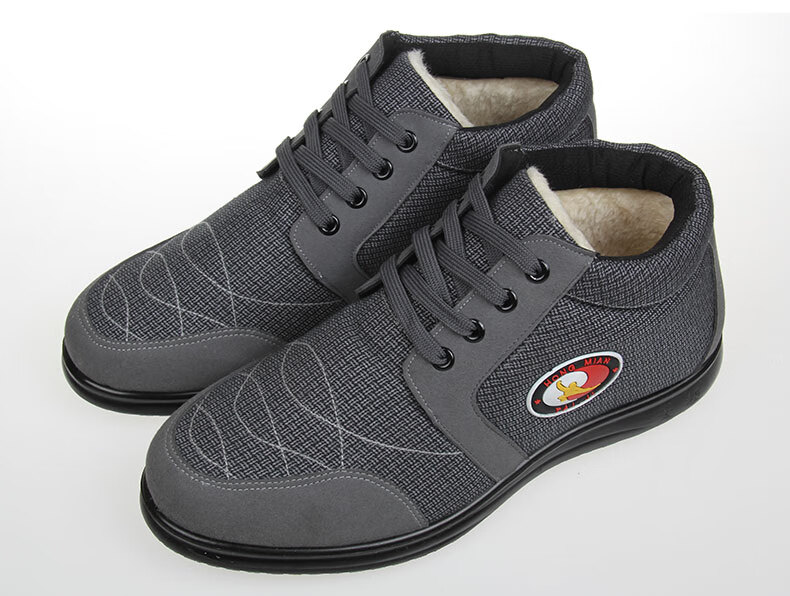 太极鞋冬季款红棉棉鞋女加厚武术练功鞋太极拳帆布鞋男保暖加绒鞋 el