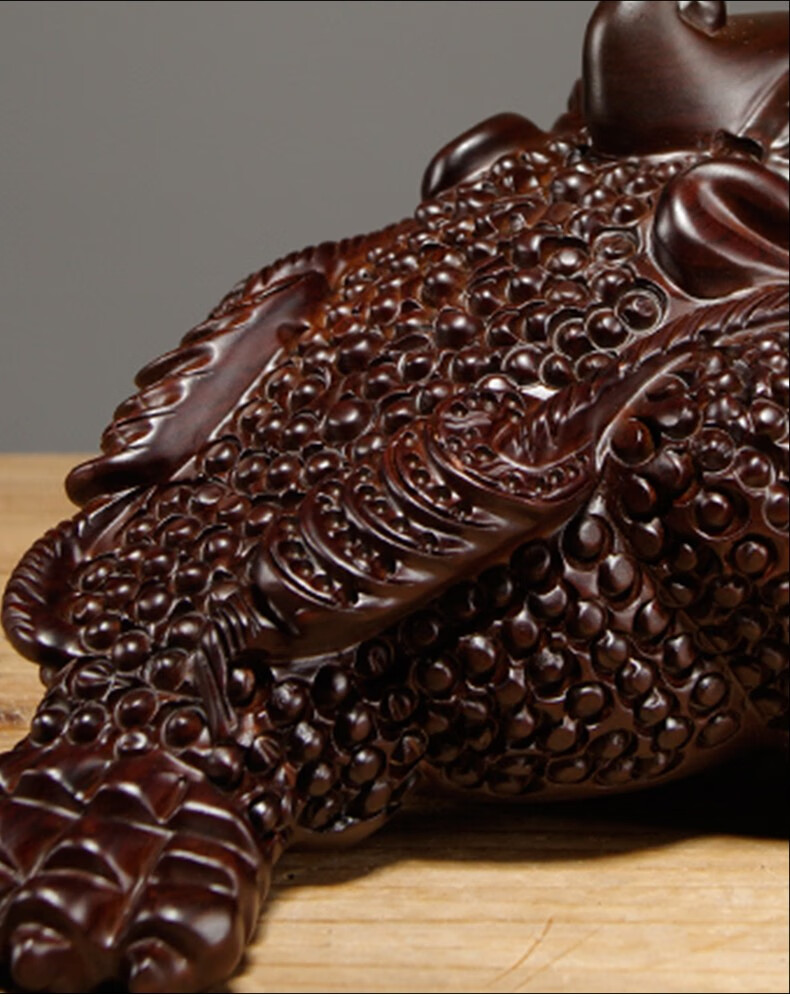 语韵黑檀木雕三蟾摆件实木金蟾店铺开业礼品家居客厅