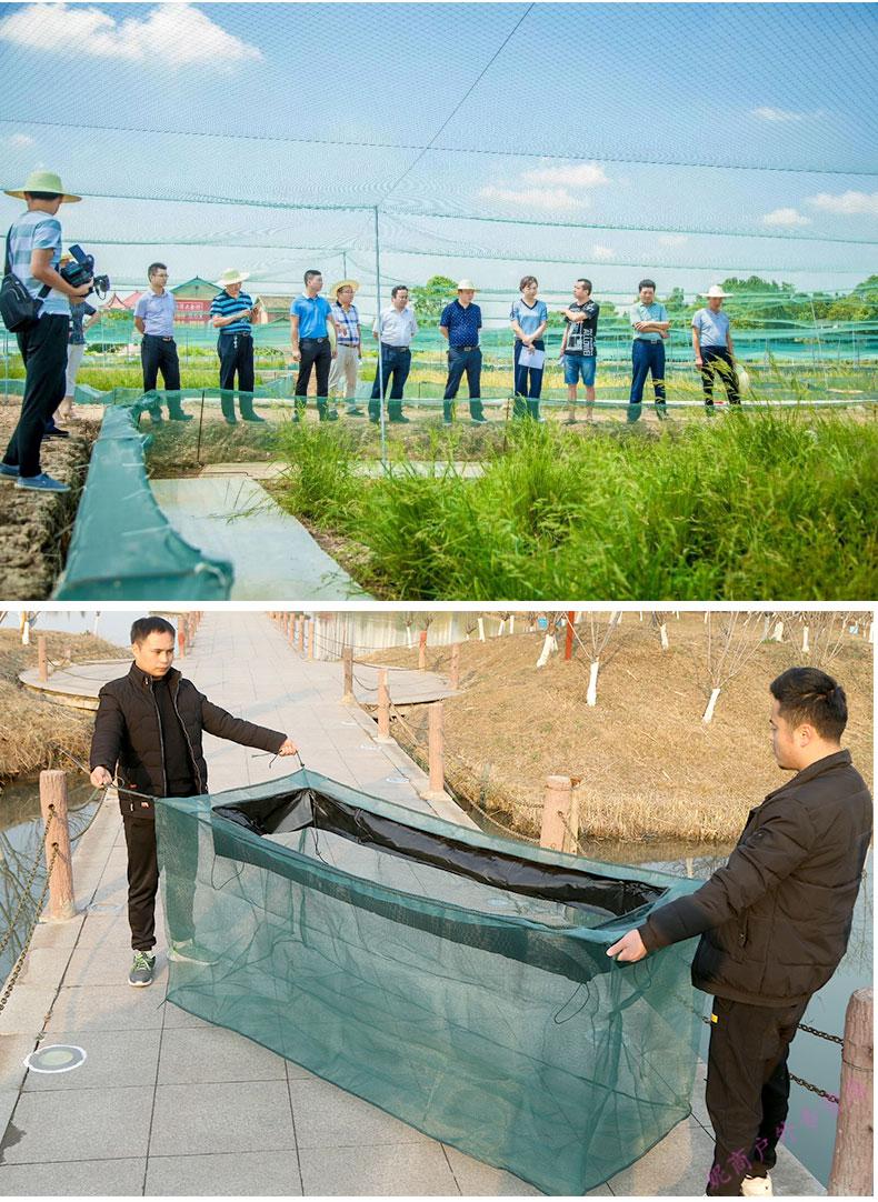 大型养殖鱼厂可用养鱼网箱拉网龙虾螃蟹泥鳅黄鳝水蛭鱼苗育苗网箱尼龙