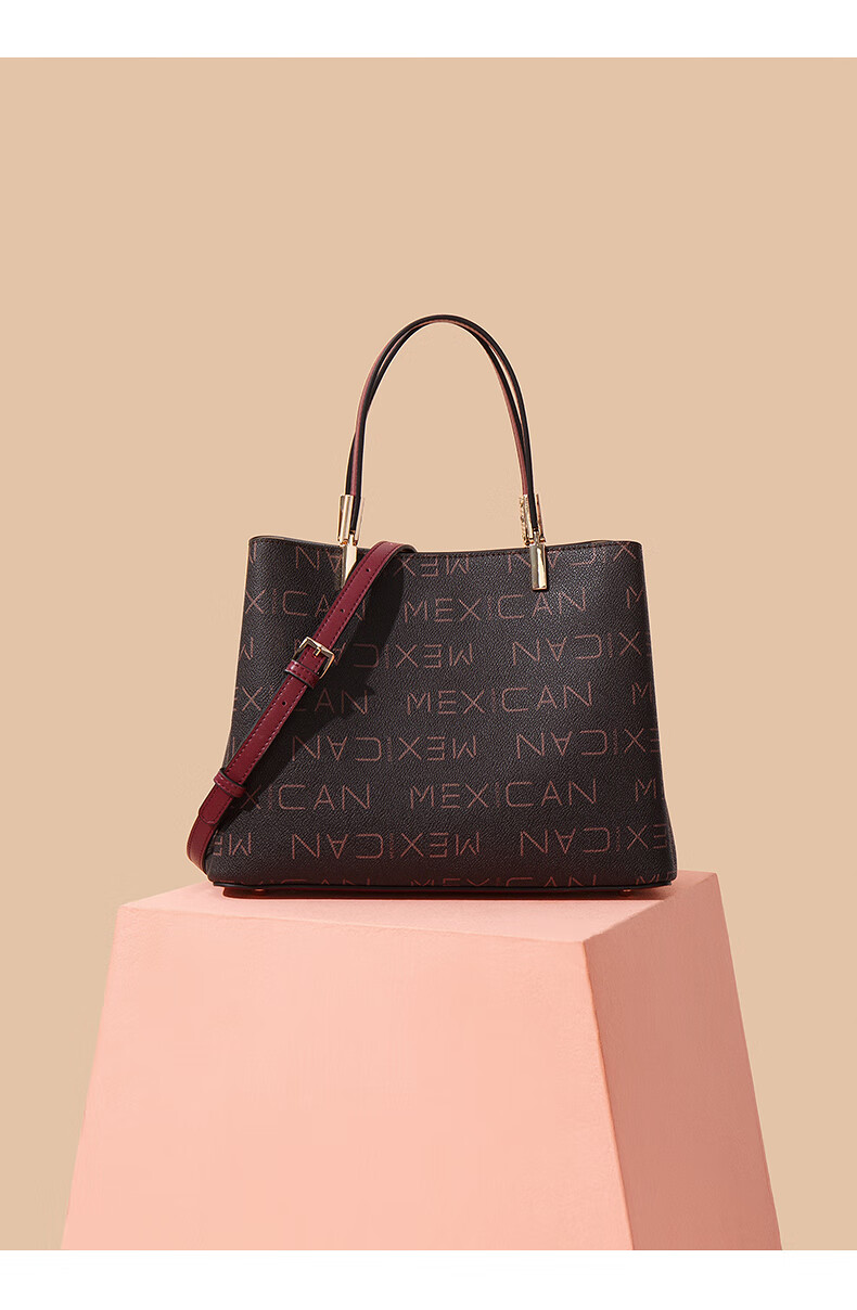 稻草人女包手提包2021新款字母印花时尚休闲百搭复古大容量百搭单肩斜