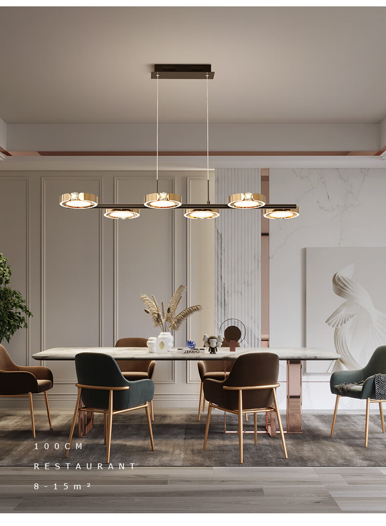 名匠风北欧轻奢餐厅灯2021年新款创意个性吧台灯后现代网红水晶钻戒