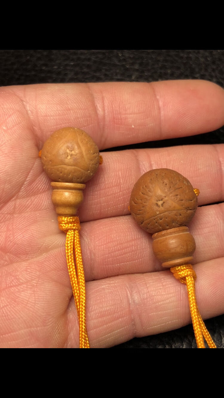 龙眼凤眼麒麟眼佛头菩提子三通手串佛珠念珠108文玩佛头饰品18mm凤眼