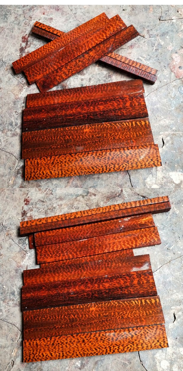 满花蛇纹木原木料手串筷子雕刻手把件书签印章牌子佛珠料棒针发簪半