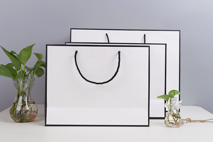 服装店购物袋纸袋男女装手提袋纸质服装袋子装衣服的包装袋子礼品袋橙